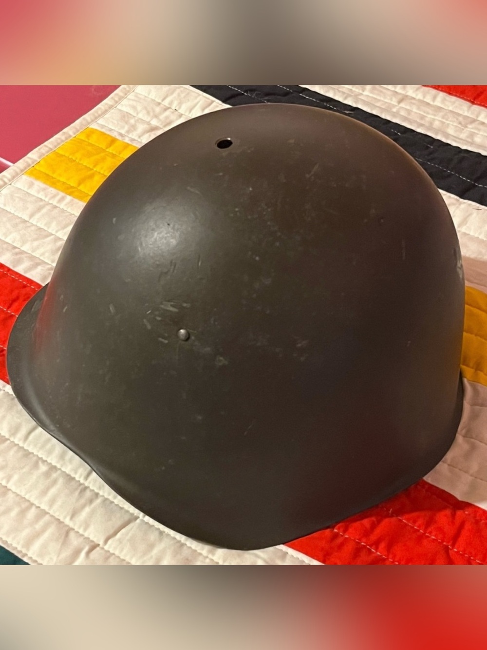 WWII US M1 Helmet Liner Brown Leather Suspension Vintage Military